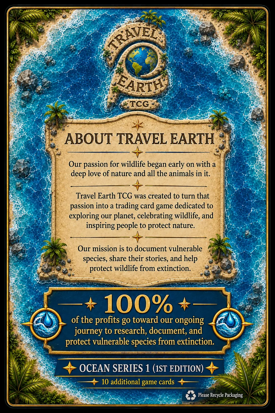 Travel Earth Ocean Series about card
