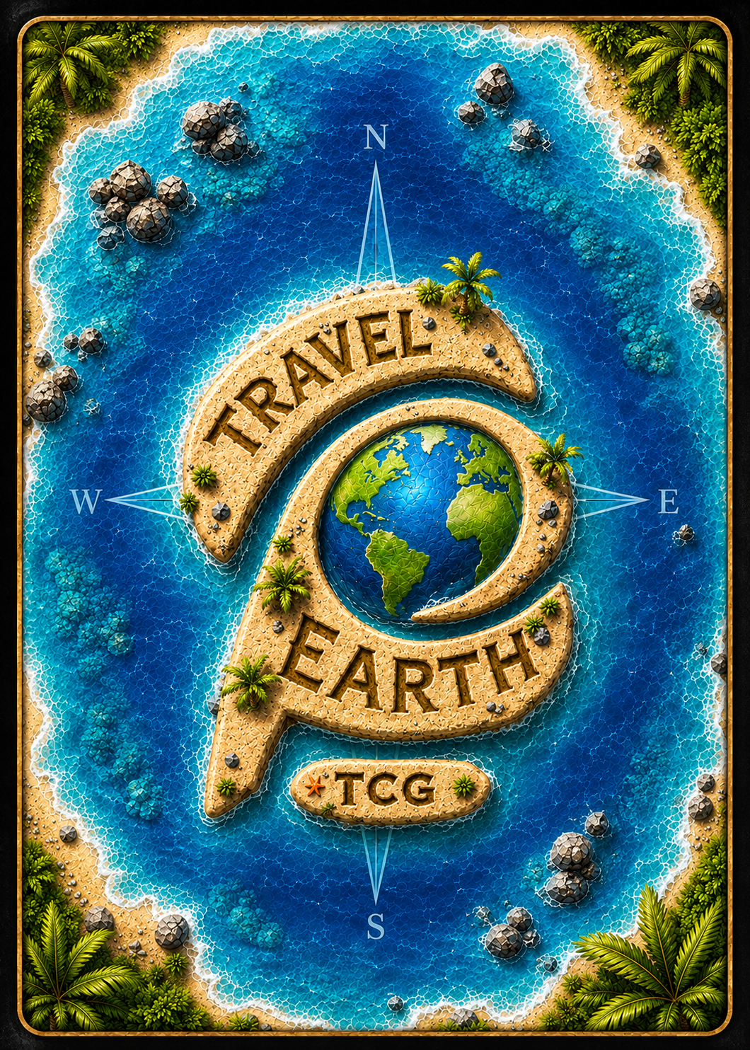 Official Travel Earth TCG card back
